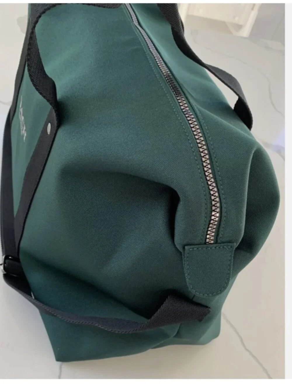 Coach Fragrance Duffle Dark Green Weekender Carry-on Gym Shoulder / Hand Bag New